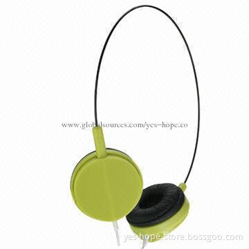 Slim and Lightweight Headphones for MP3 Players, Various Colors Available